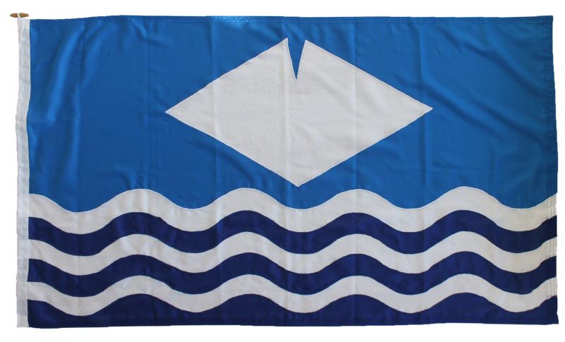 1.5yd 54x27.5in 137x68 cm Isle of Wight flag (woven MoD fabric)